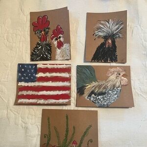 Hand-Painted Note Cards with Envelopes